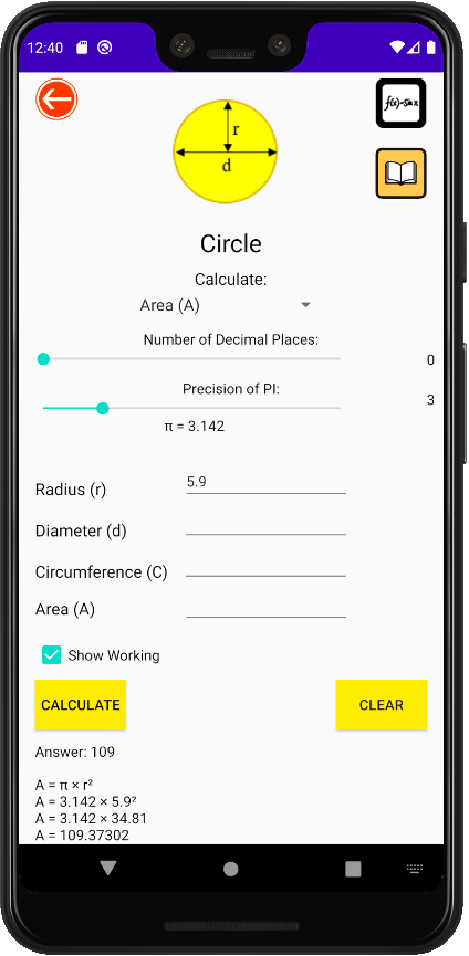 ShapeX Calculator screenshot